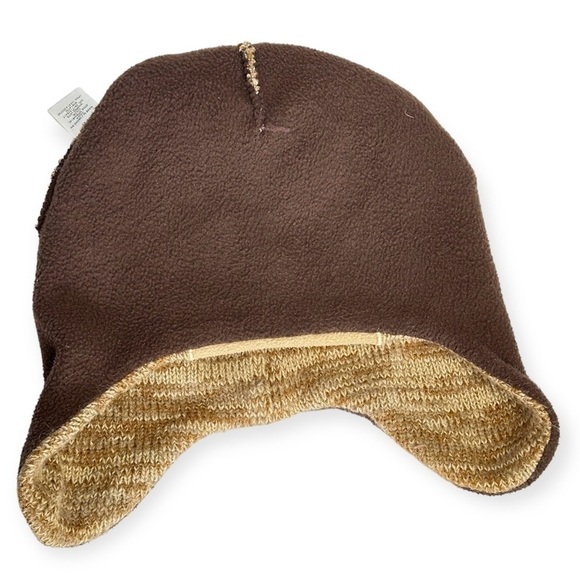 Reindeer Knit Beanie Cap Hat Brown 2T-5T - Picture 5 of 7